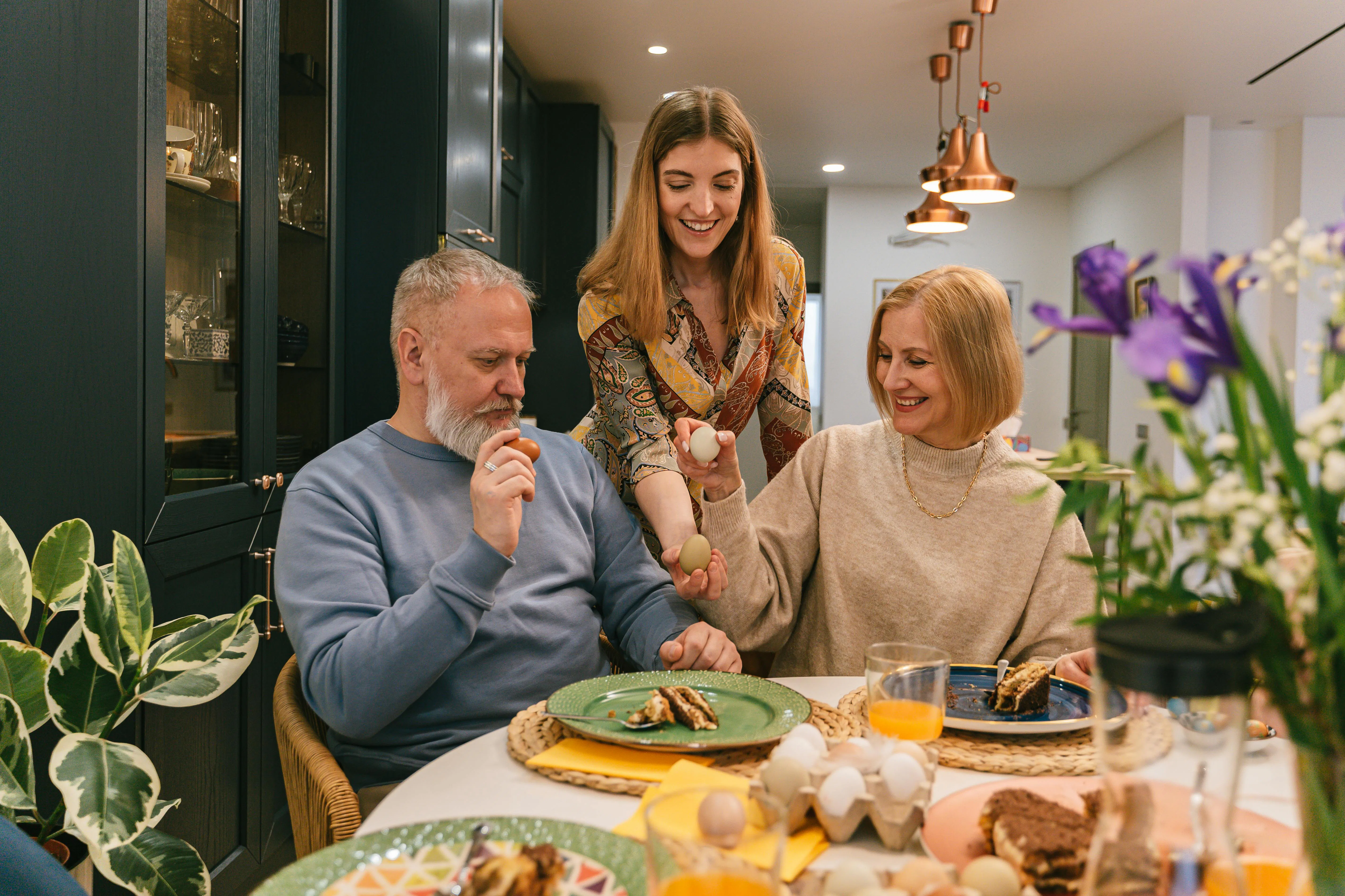 A multigenerational household includes at least two generations of related adults living together.